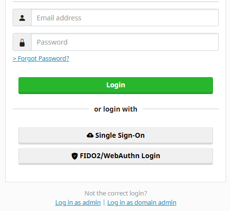 SSO Login Button